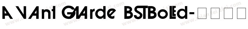 Avant Garde BT Bold字体转换